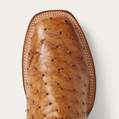 Ozzy Ostrich Boot Tan Men Stetson Western