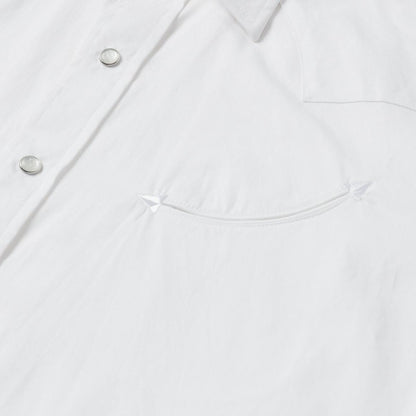 Pin Point Oxford Shirt White Men Stetson Classic Cut