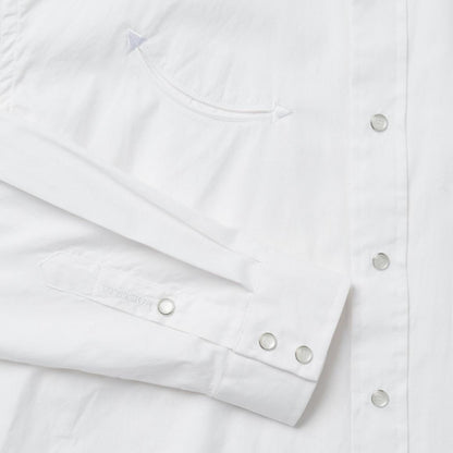 Pin Point Oxford Shirt White Men Stetson Classic Cut