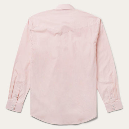 Pink End-On-End Western Shirt Pink Men Stetson Western Shirts