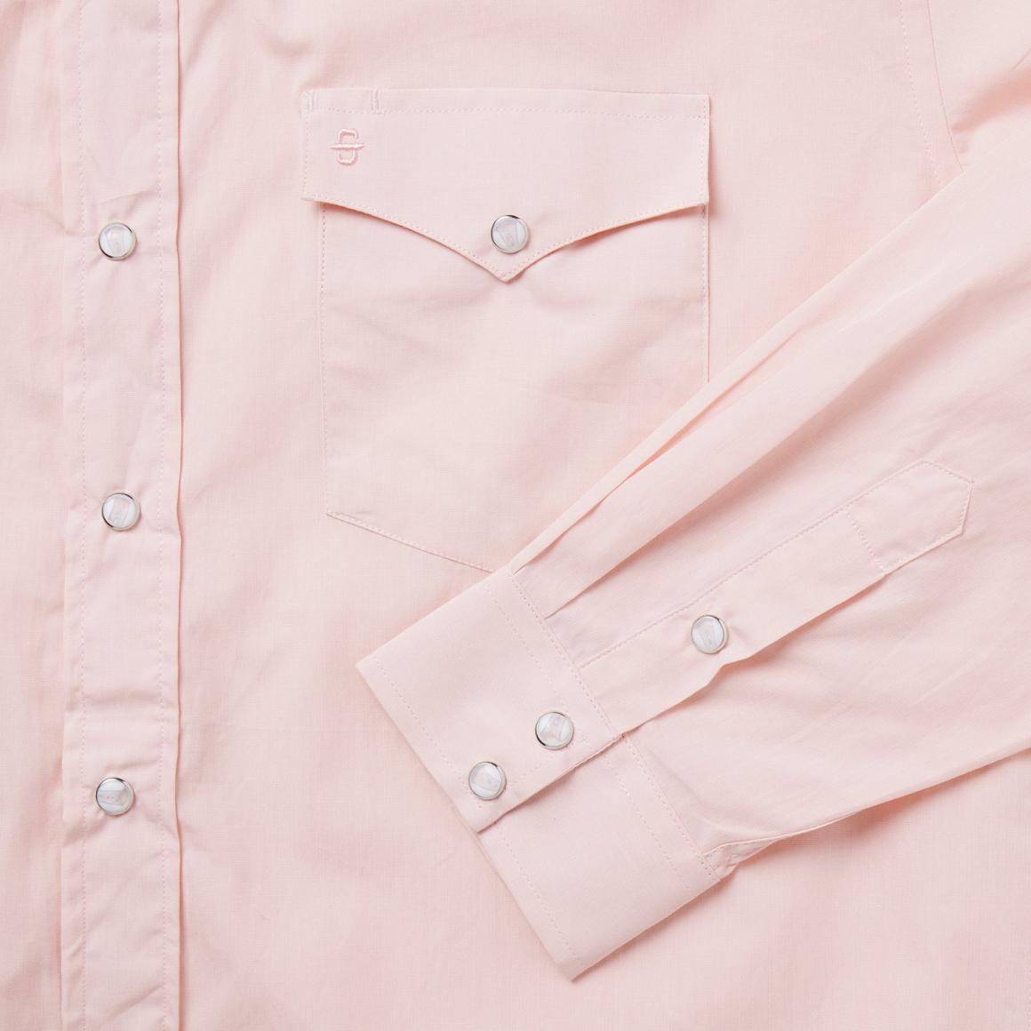 Pink End-On-End Western Shirt Pink Men Stetson Western Shirts