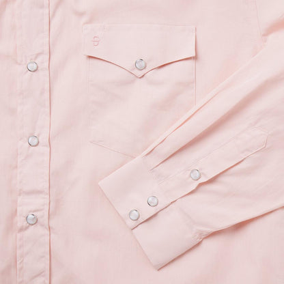 Pink End-On-End Western Shirt Pink Men Stetson Western Shirts