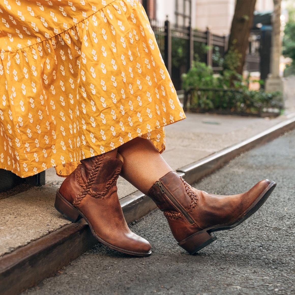 Pixie Boots Brown Women Stetson Shorties