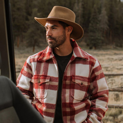 Plaid Lined Jac-Shirt Red Men Stetson Jackets