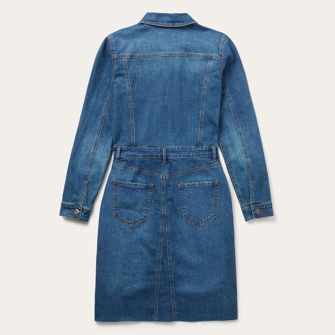 Premium Denim Shirt Dress Blue Women Stetson Shirt Dresses