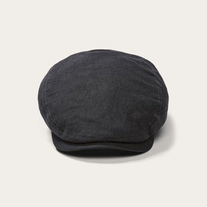 Premium Linen Driver Cap Black Men/Women Stetson Caps & Truckers
