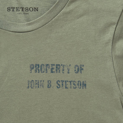 Property Of John B Stetson Tee Green Men Stetson Tees