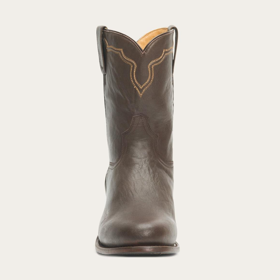 Puncher Boots Brown Men Stetson Ropers