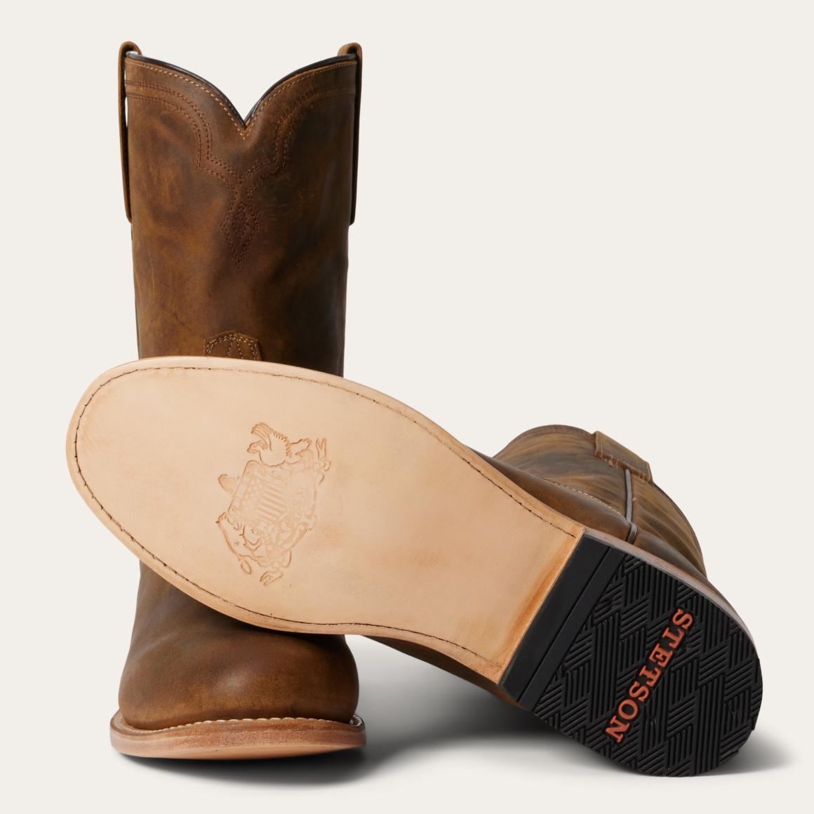 Puncher Boots Oily Brown Men Stetson Western