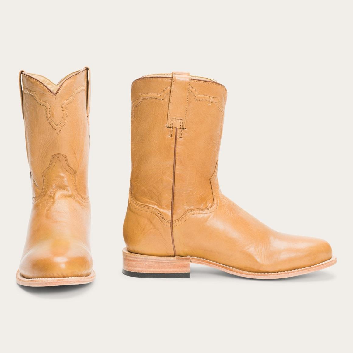 Puncher Boots Tan Men Stetson Ropers
