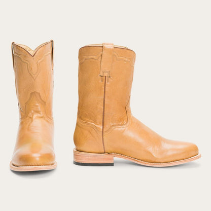 Puncher Boots Tan Men Stetson Ropers