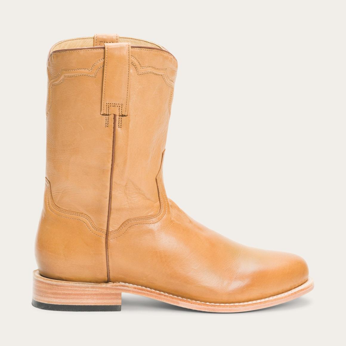Puncher Boots Tan Men Stetson Ropers