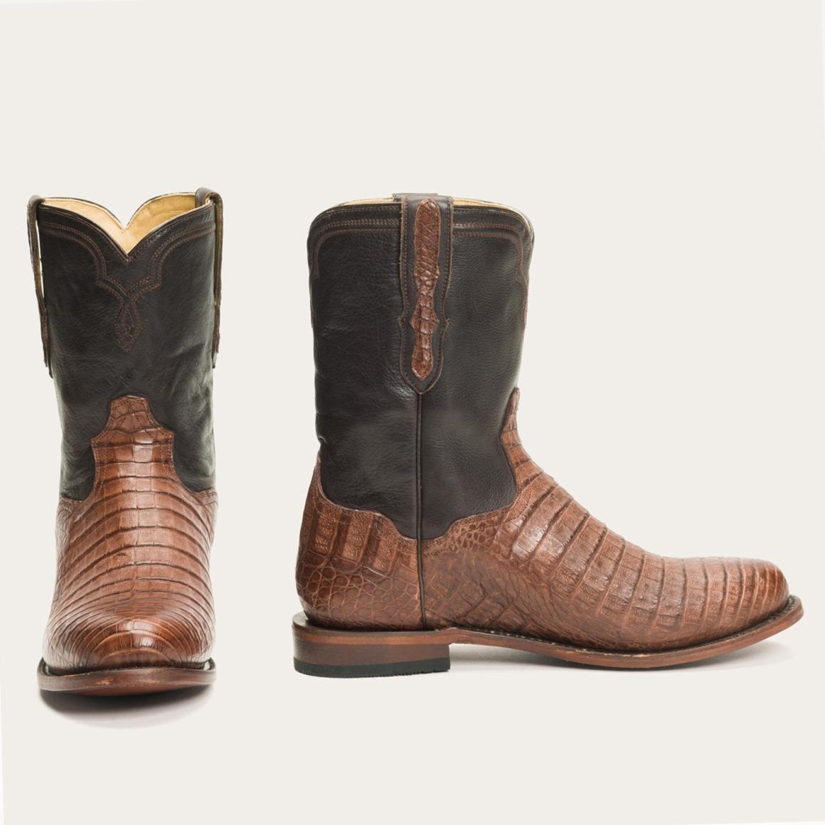 Puncher Exotic Boots Brown Men Stetson Ropers