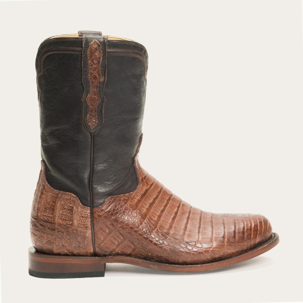 Puncher Exotic Boots Brown Men Stetson Ropers