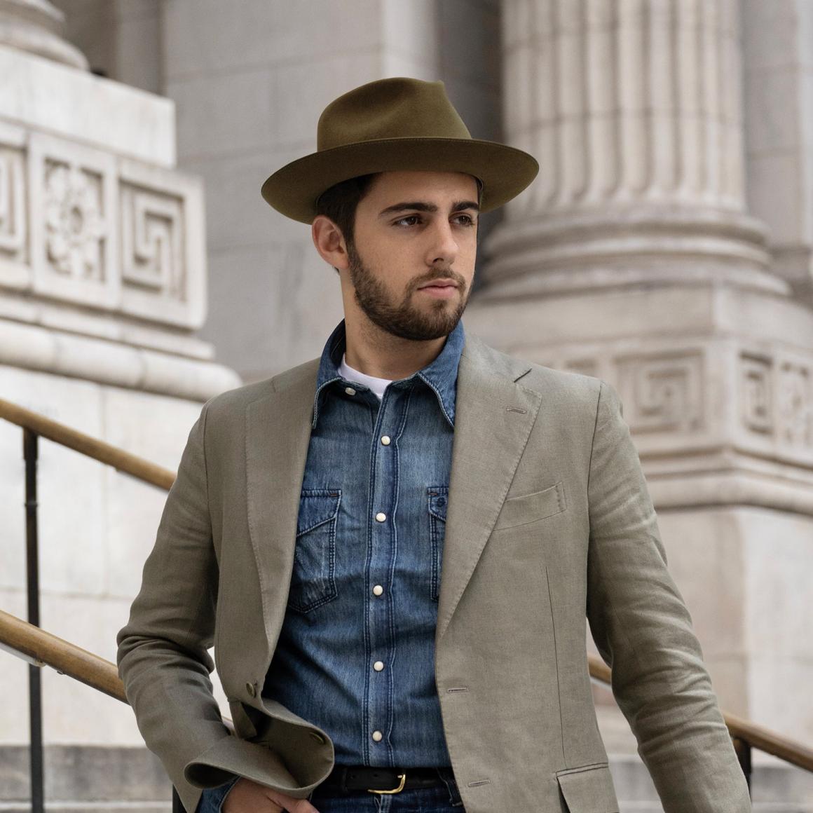 Pure Stratoliner Tobacco Men/Women Stetson Fedora