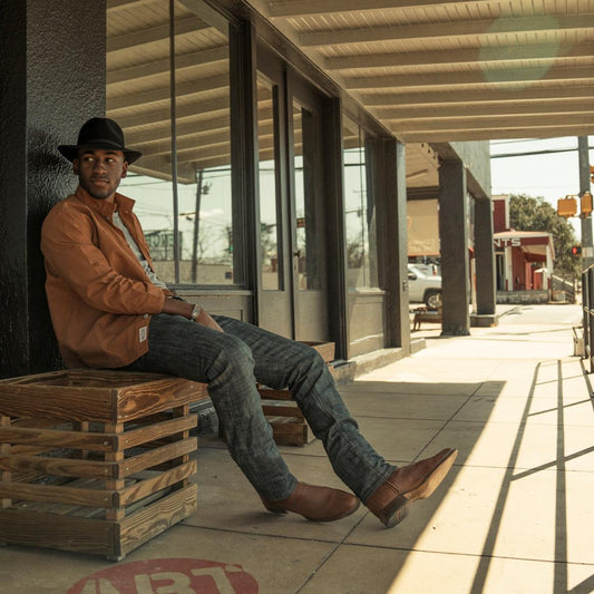 Rancher Zip Roper Burnished Cognac Men Stetson Ropers