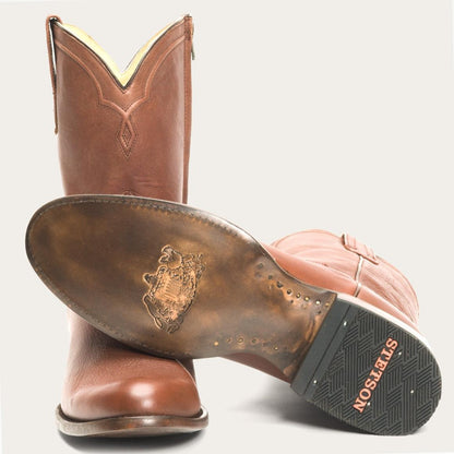 Rancher Zip Roper Burnished Cognac Men Stetson Western