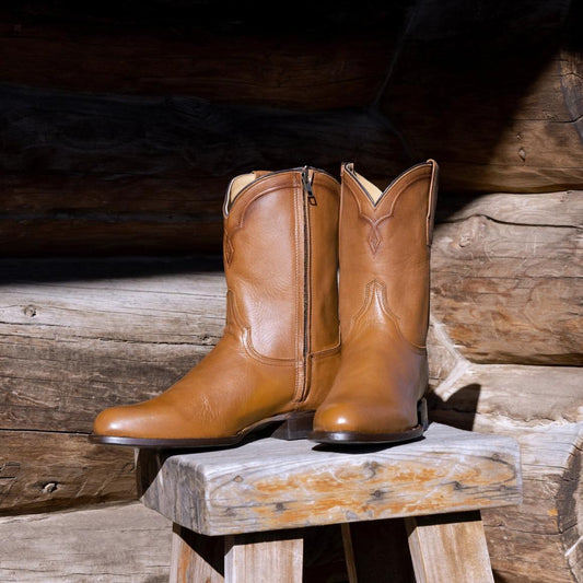 Rancher Zip Roper Burnished Tan Men Stetson Ropers