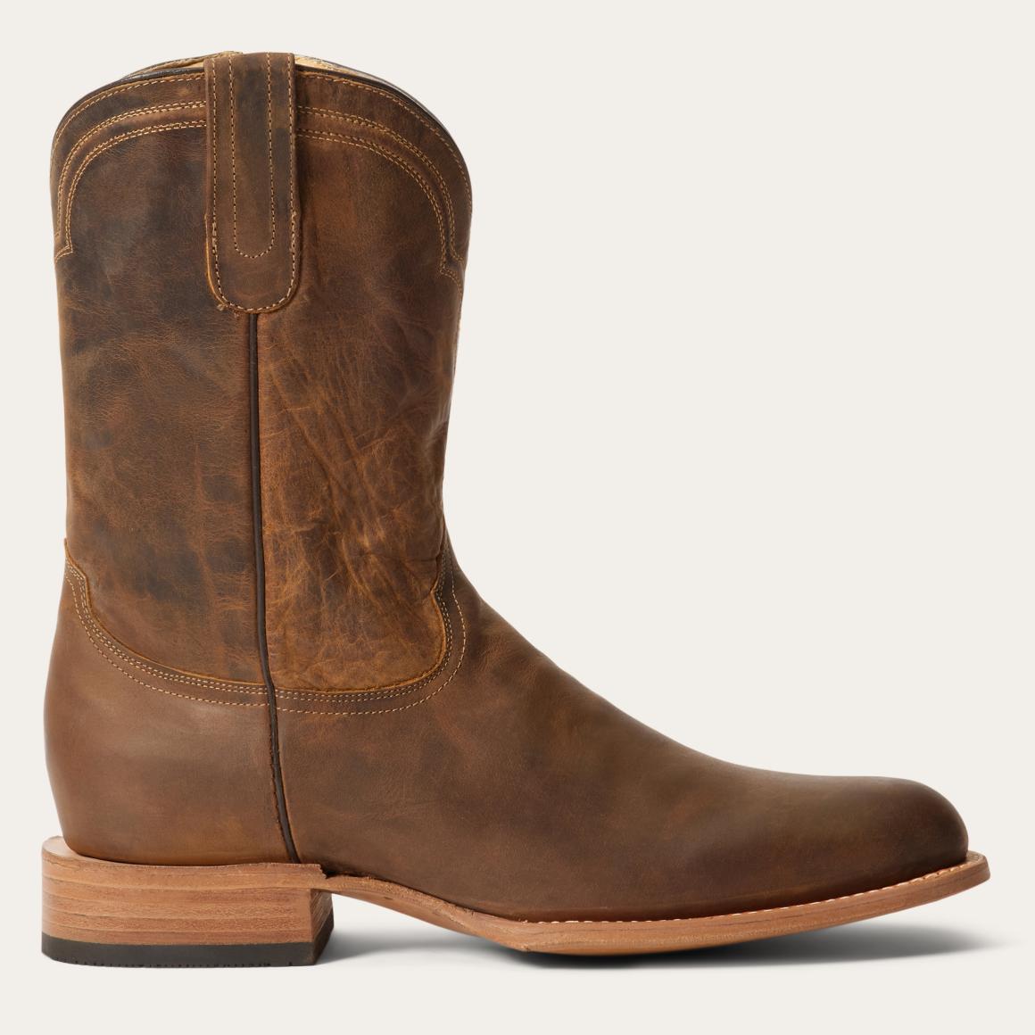 Rancher Zip Roper Oiled Brown Men Stetson Ropers