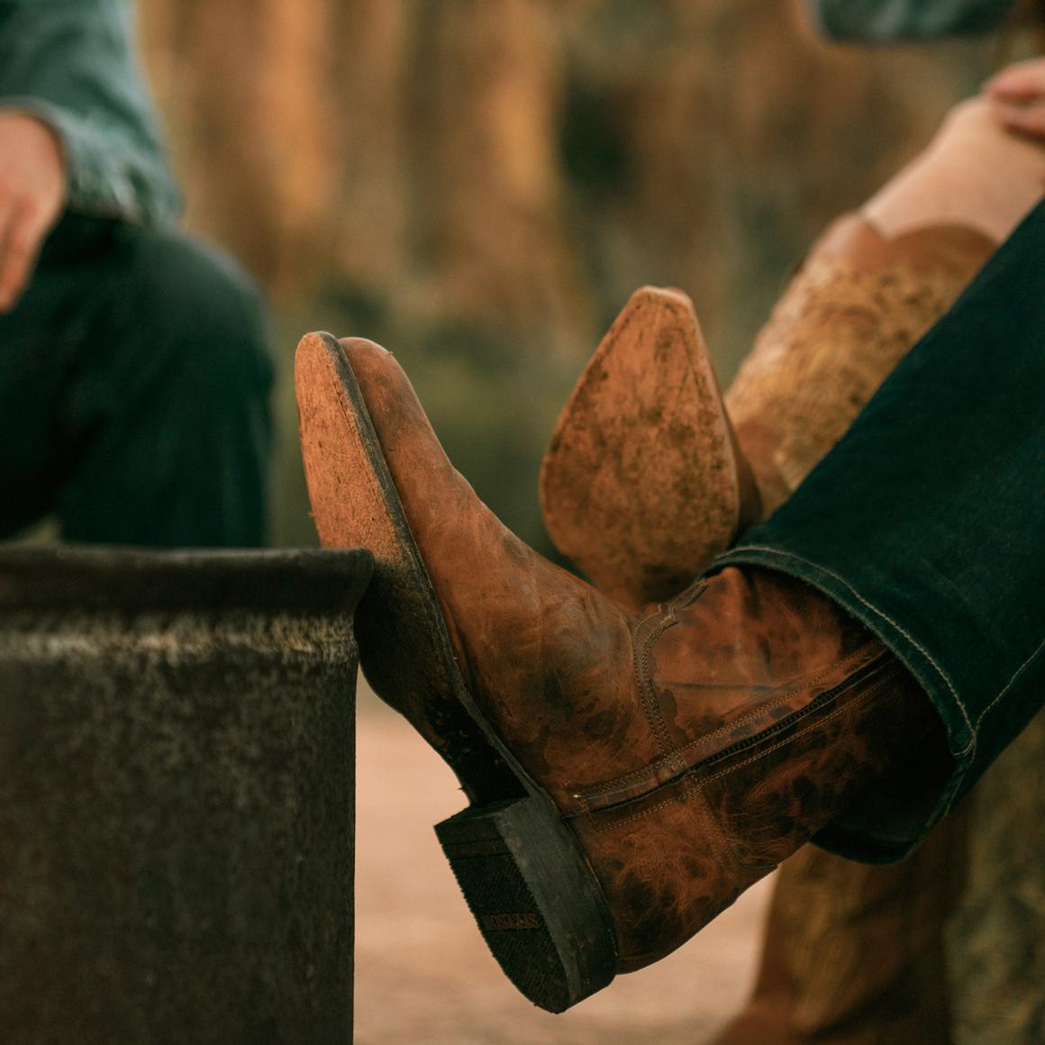 Rancher Zip Roper Oiled Cognac Men Stetson Ropers