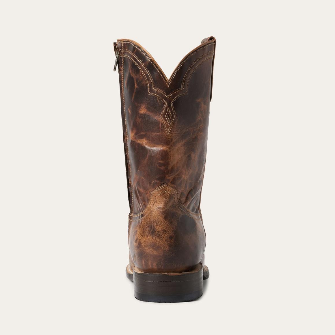 Rancher Zip Roper Oiled Cognac Men Stetson Ropers