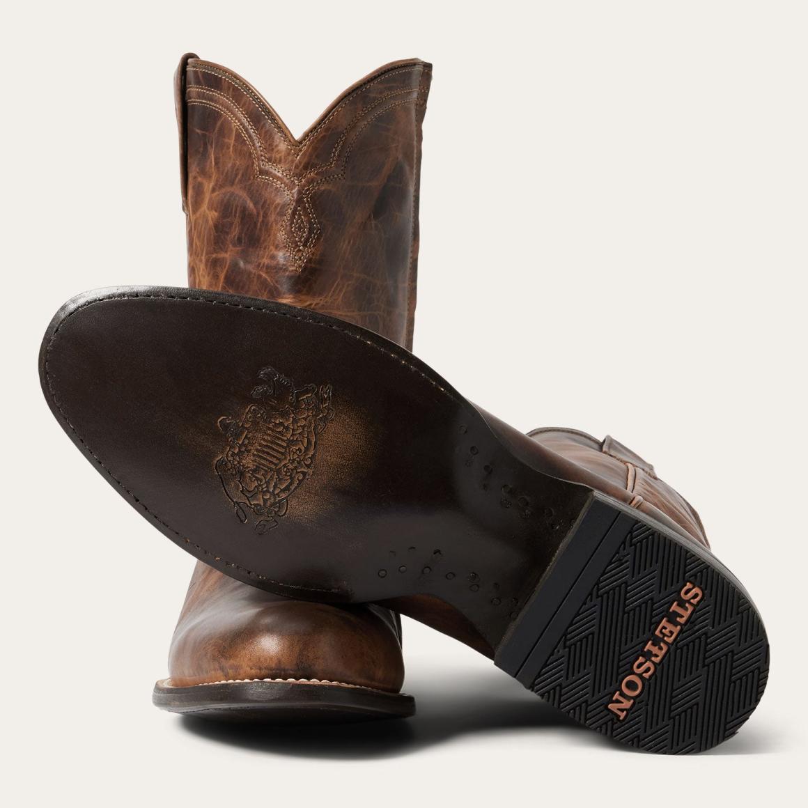 Rancher Zip Roper Oiled Cognac Men Stetson Ropers