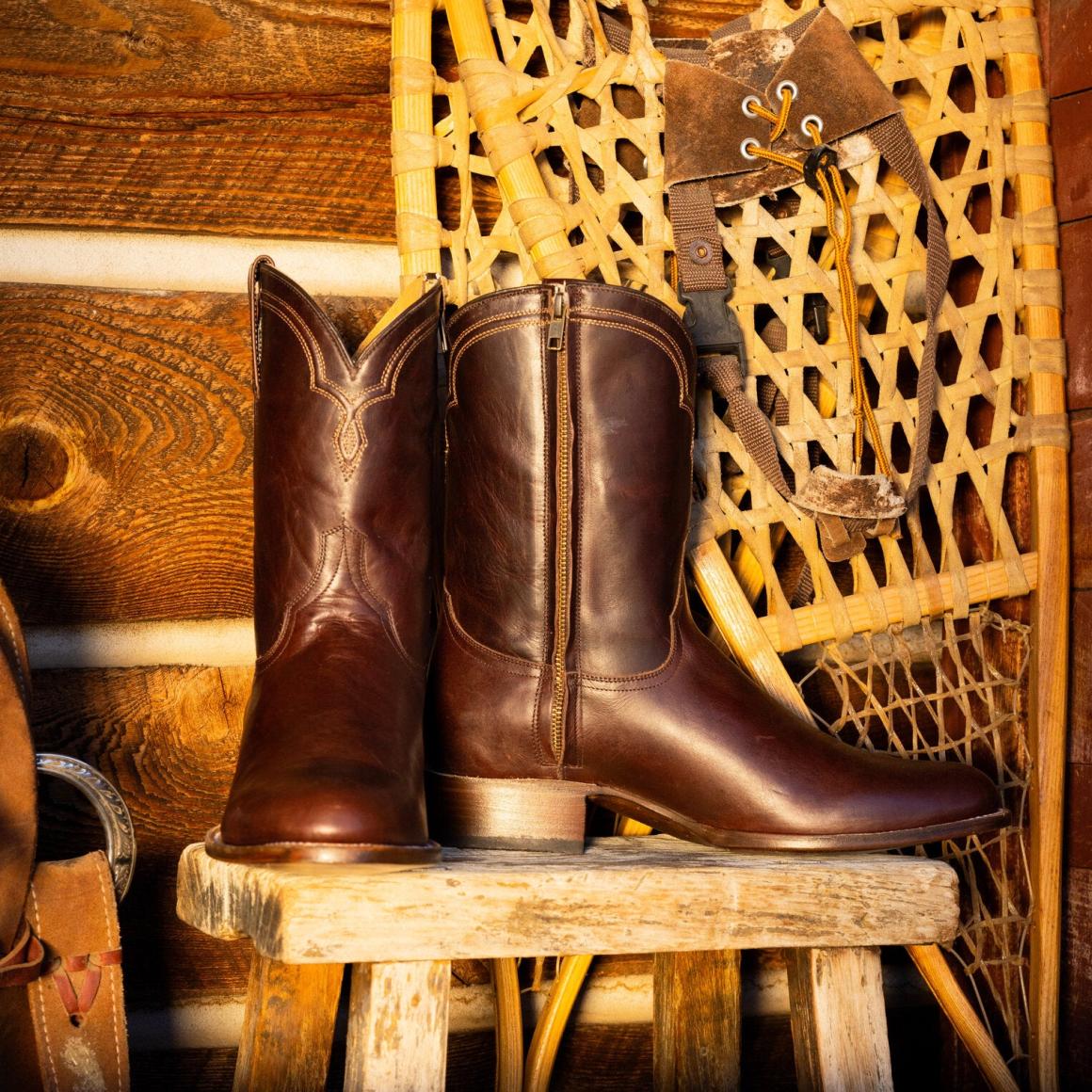 Rancher Zip Roper Oiled Oxblood Men Stetson Ropers