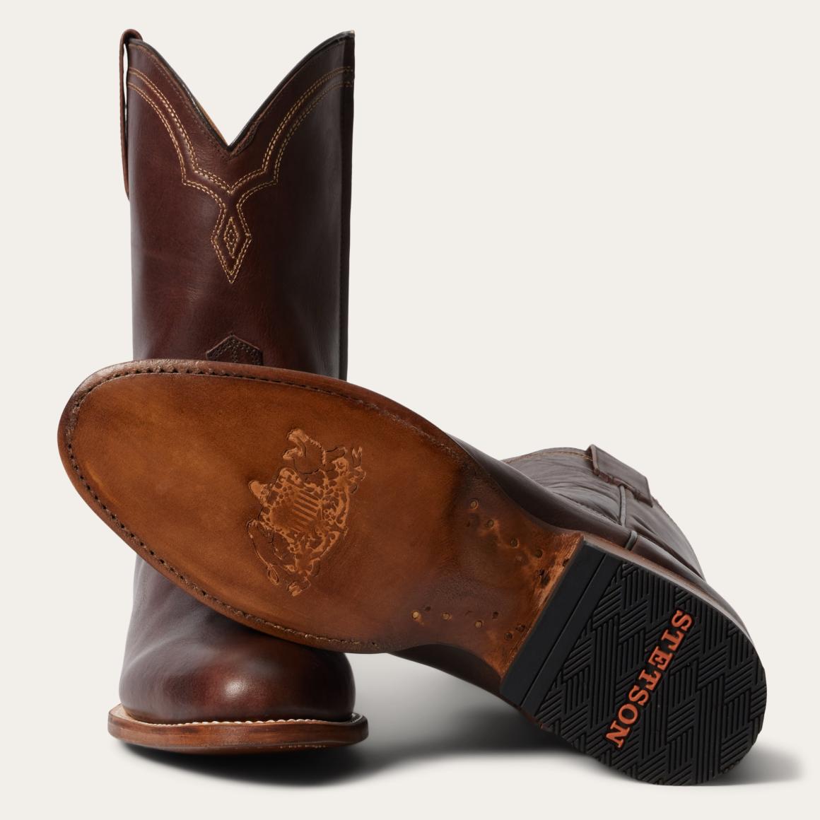 Rancher Zip Roper Oiled Oxblood Men Stetson Western