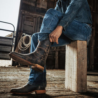 Rancher Zip Roper Oiled Walnut Men Stetson Ropers