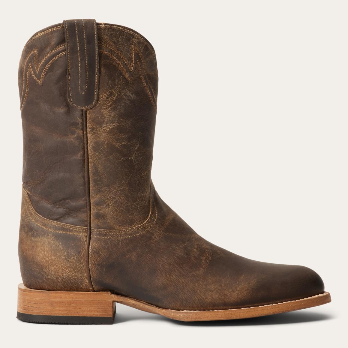 Rancher Zip Roper Oiled Walnut Men Stetson Ropers