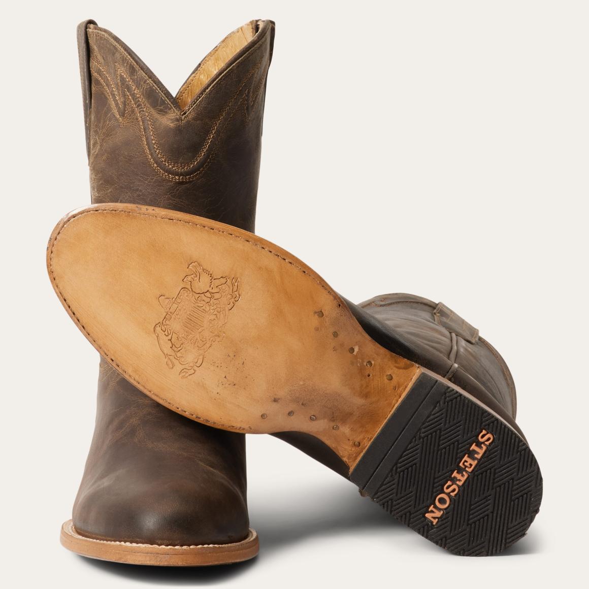 Rancher Zip Roper Oiled Walnut Men Stetson Ropers