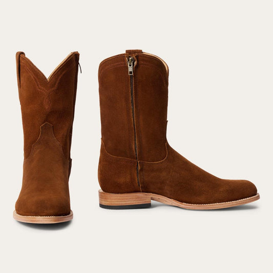 Rancher Zip Roper Suede Brown Men Stetson Western