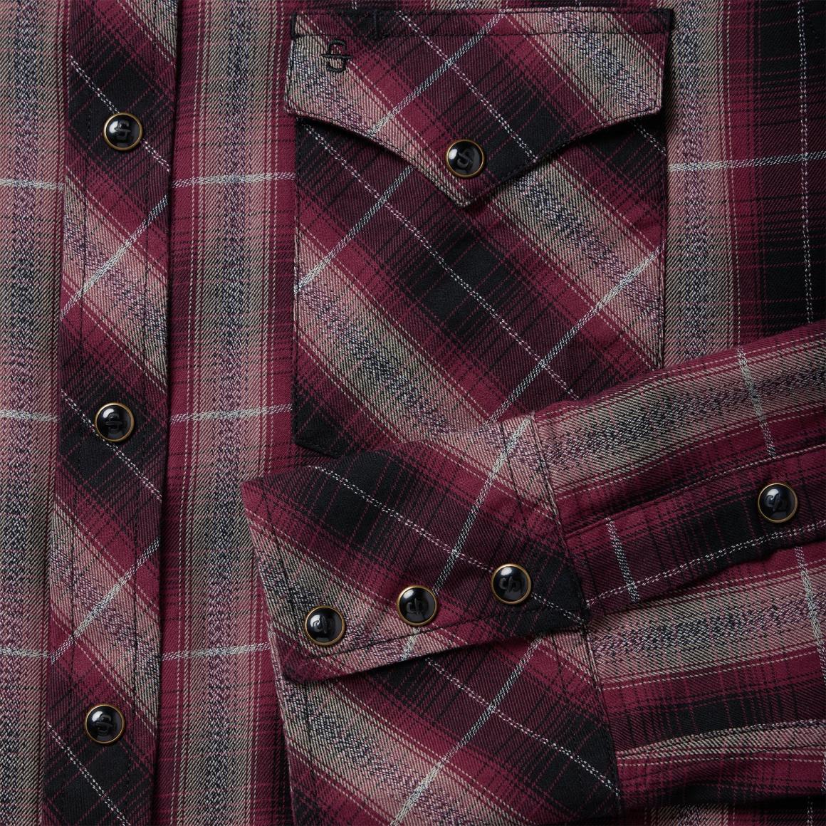 Red Marl Plaid Western Shirt Red Men Stetson Western Shirts