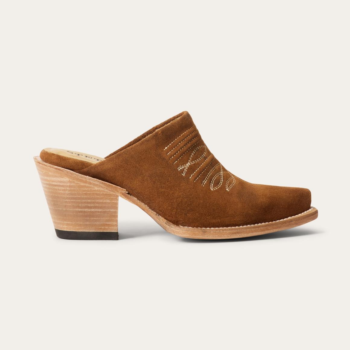 Reed Western Mules Brown Women Stetson Mules
