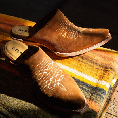 Reed Western Mules Brown Women Stetson Shorties
