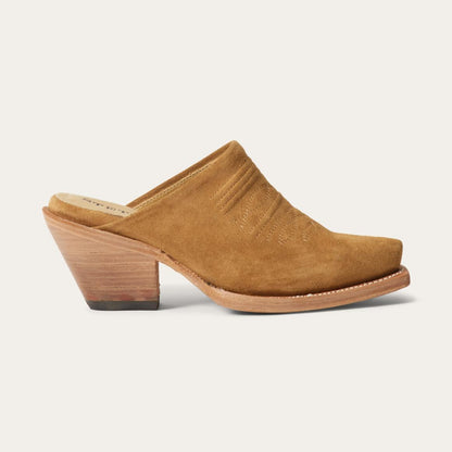 Reed Western Mules Tan Women Stetson Mules