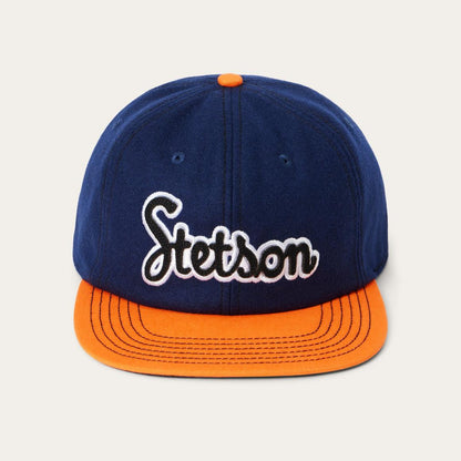 Retro Script Baseball Cap Navy Men/Women Stetson Caps & Truckers