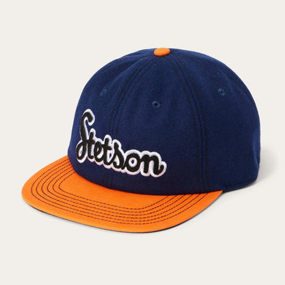 Retro Script Baseball Cap Navy Men/Women Stetson Caps & Truckers