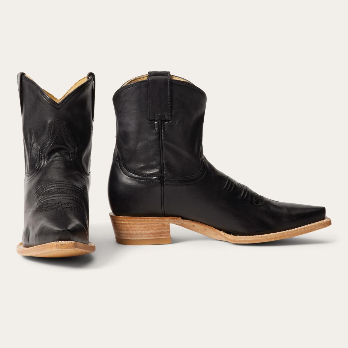 Riley Shorty Boots Black Women Stetson Western