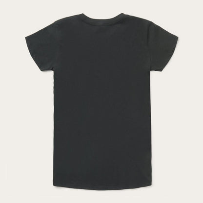 Rope Print Graphic Tee Black Women Stetson Tees