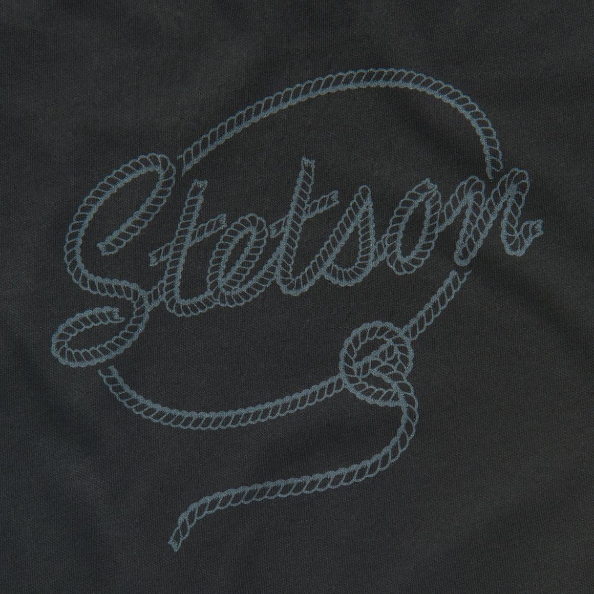 Rope Print Graphic Tee Black Women Stetson Tees
