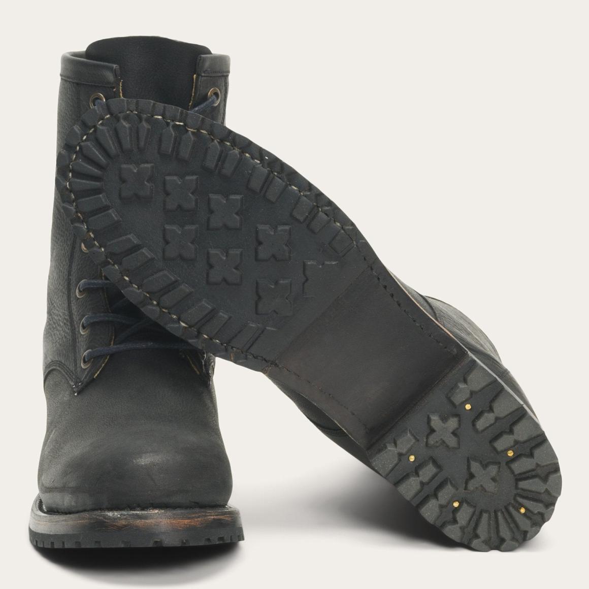 Sam Lace Up Black Leather Women Stetson Outdoor