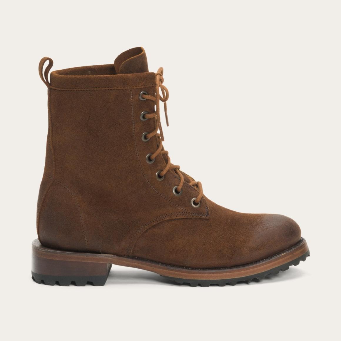 Sam Lace Up Brown Suede Women Stetson Outdoor
