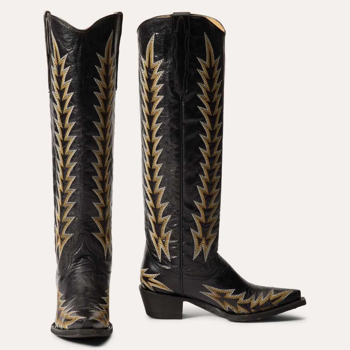Sarah Boots Black Women Stetson Western
