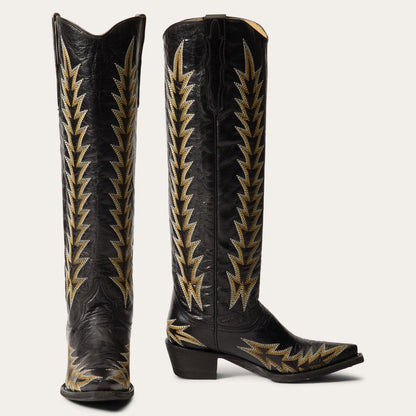 Sarah Boots Black Women Stetson Western