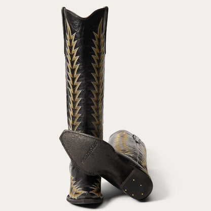 Sarah Boots Black Women Stetson Western