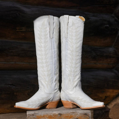 Sarah Boots White Women Stetson Western