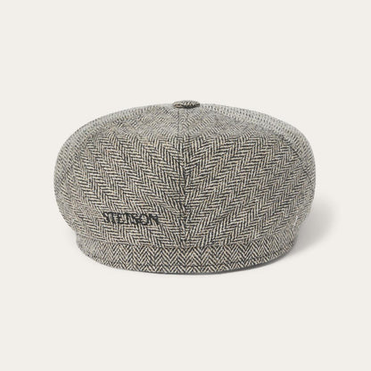 Silk Six-Panel Cap Black/brown Herringbone Men/Women Stetson Caps & Truckers