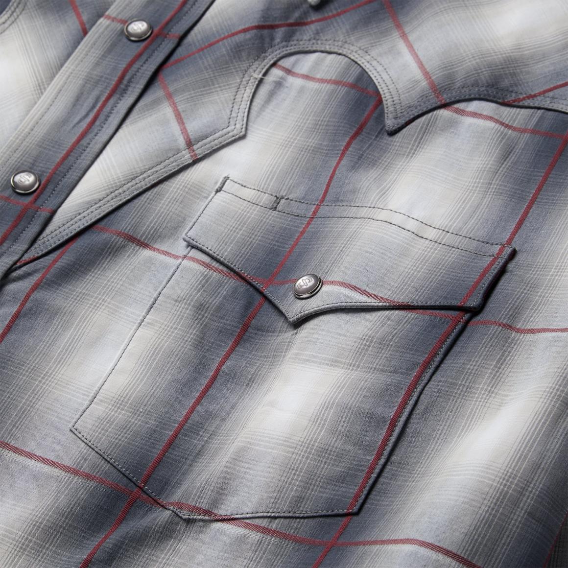 Smoke Ombre Western Shirt Grey Men Stetson Classic Cut
