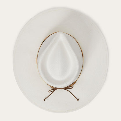 Sol Straw Fedora Bleach Men/Women Stetson Outdoor